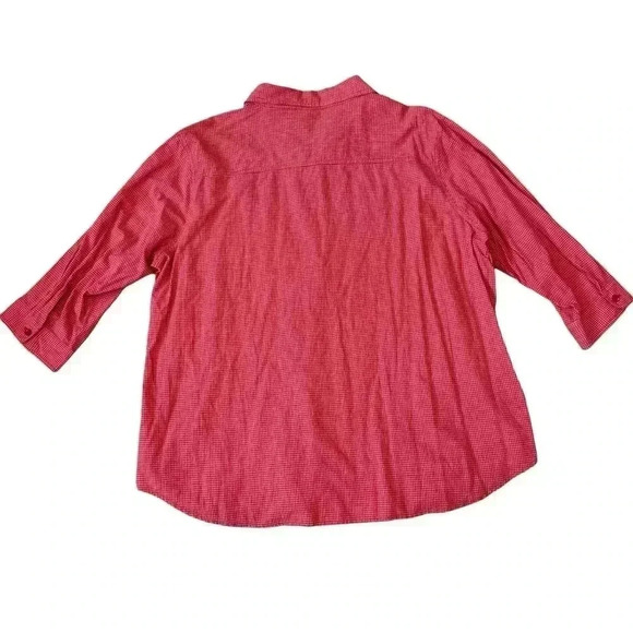 Vintage Looney Tunes Red Gingham Check 'GET A GRIP' Cowboy Western Shirt Top - Picture 5 of 8